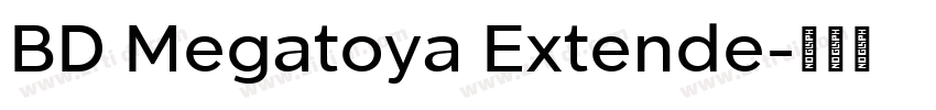 BD Megatoya Extende字体转换